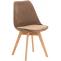 Stuhl HLO-CP58 Samt ~ braun