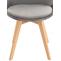 Stuhl HLO-CP58 Samt ~ grau