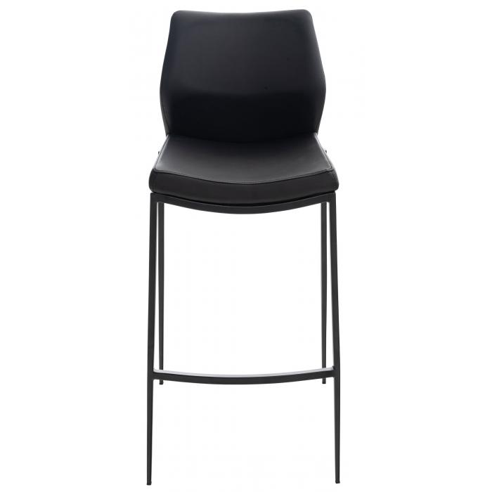 Barhocker HLO-CP71 Kunstleder schwarz ~ schwarz