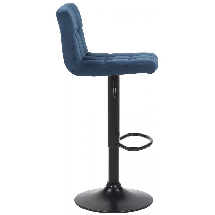 Barhocker HLO-CP64 Samt ~ blau