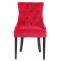 4er Set Esszimmersthle HLO-CP29 Samt antik ~ rot