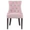 4er Set Esszimmersthle HLO-CP29 Samt antik ~ pink