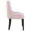 4er Set Esszimmersthle HLO-CP29 Samt antik ~ pink