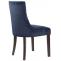 4er Set Esszimmersthle HLO-CP29 Samt antik ~ blau