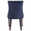 4er Set Esszimmersthle HLO-CP29 Samt antik ~ blau