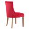 4er Set Esszimmersthle HLO-CP29 Samt antik-hell ~ rot