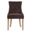 4er Set Esszimmersthle HLO-CP29 Samt antik-hell ~ braun