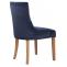 4er Set Esszimmersthle HLO-CP29 Samt antik-hell ~ blau