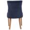 4er Set Esszimmersthle HLO-CP29 Samt antik-hell ~ blau