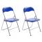 2er Set Klappstuhl HLO-CP52 ~ blau/silber