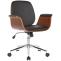 Brostuhl HLO-CP52 Kunstleder ~ walnuss/schwarz