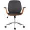 Brostuhl HLO-CP52 Kunstleder ~ walnuss/schwarz