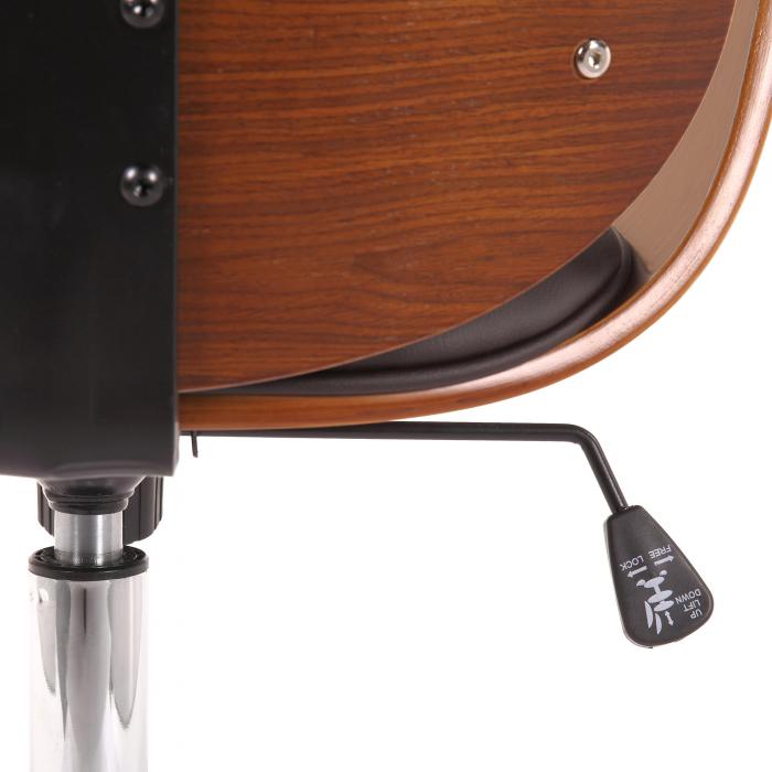 Brostuhl HLO-CP52 Kunstleder ~ walnuss/braun