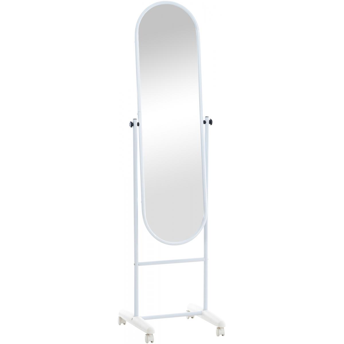 Standspiegel HLO-CP72 Oval ~ wei