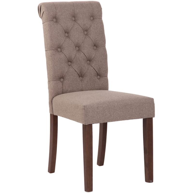 Esszimmerstuhl HLO-CP70 Stoff ~ taupe