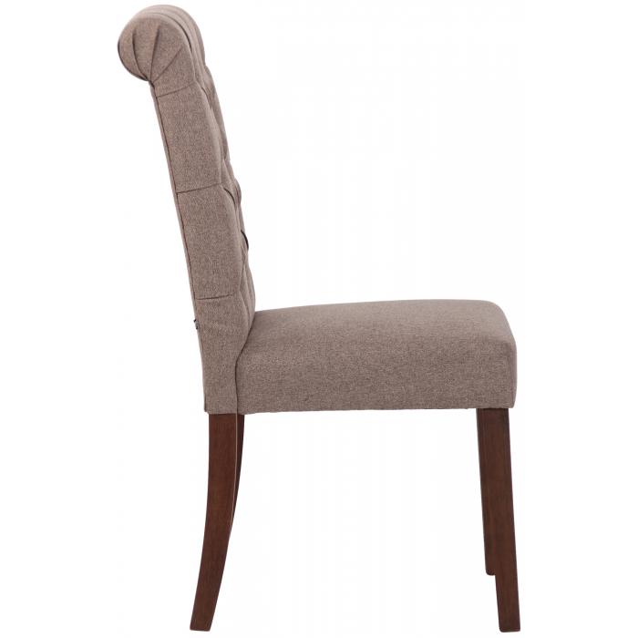 Esszimmerstuhl HLO-CP70 Stoff ~ taupe