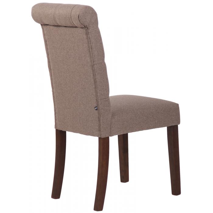 Esszimmerstuhl HLO-CP70 Stoff ~ taupe