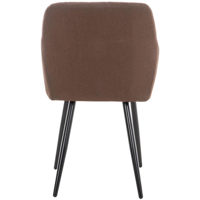 Esszimmerstuhl HLO-CP76 Stoff ~ braun
