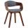 Besucherstuhl HLO-CP17 Kunstleder ~ walnuss/grau Besucherstuhl HLO-CP17 Kunstleder ~ walnuss/grau