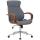 Brostuhl HLO-CP62 Kunstleder ~ walnuss/grau