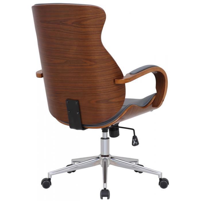 Brostuhl HLO-CP62 Kunstleder ~ walnuss/grau