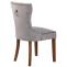 Stuhl HLO-CP44 Samt antik-hell ~ grau
