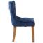 Stuhl HLO-CP44 Samt antik-hell ~ blau