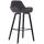 Barhocker HLO-CP73 Stoff 4-Fu Gestell schwarz (eiche) ~ schwarz
