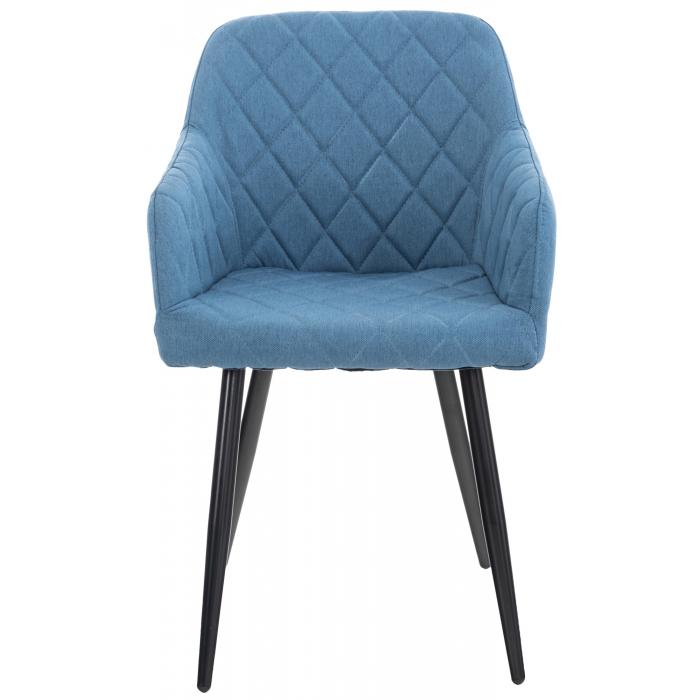 Esszimmerstuhl HLO-CP76 Stoff ~ blau