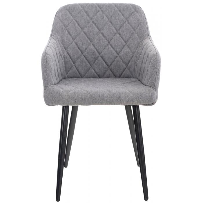 Esszimmerstuhl HLO-CP76 Stoff ~ grau