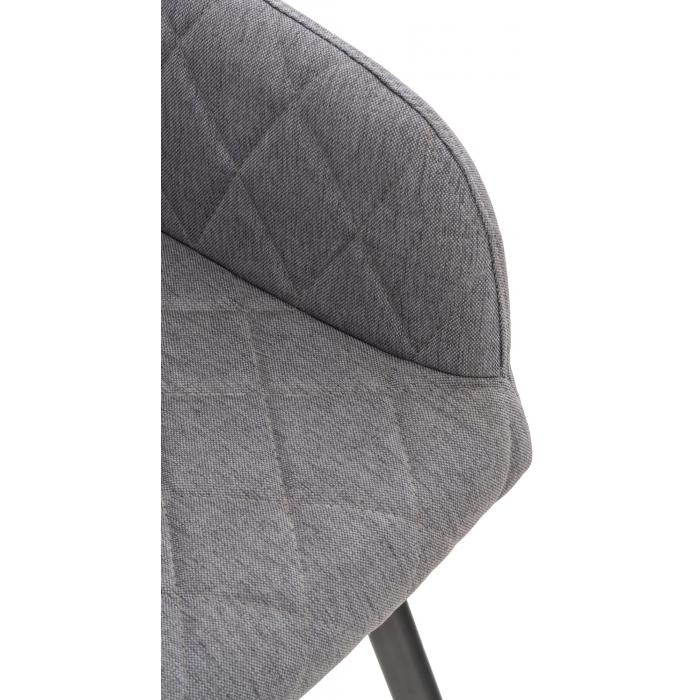 Esszimmerstuhl HLO-CP76 Stoff ~ grau
