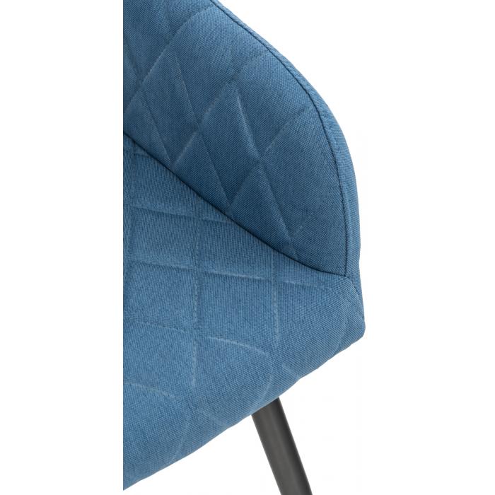 Esszimmerstuhl HLO-CP76 Stoff ~ blau