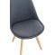Stuhl HLO-CP58 Stoff ~ dunkelgrau