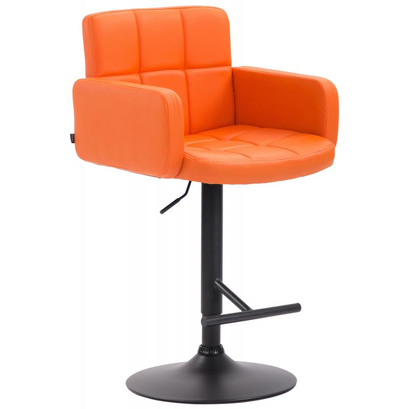 Barhocker HLO-CP69 schwarz ~ orange