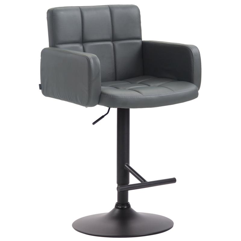 Barhocker HLO-CP69 schwarz ~ grau