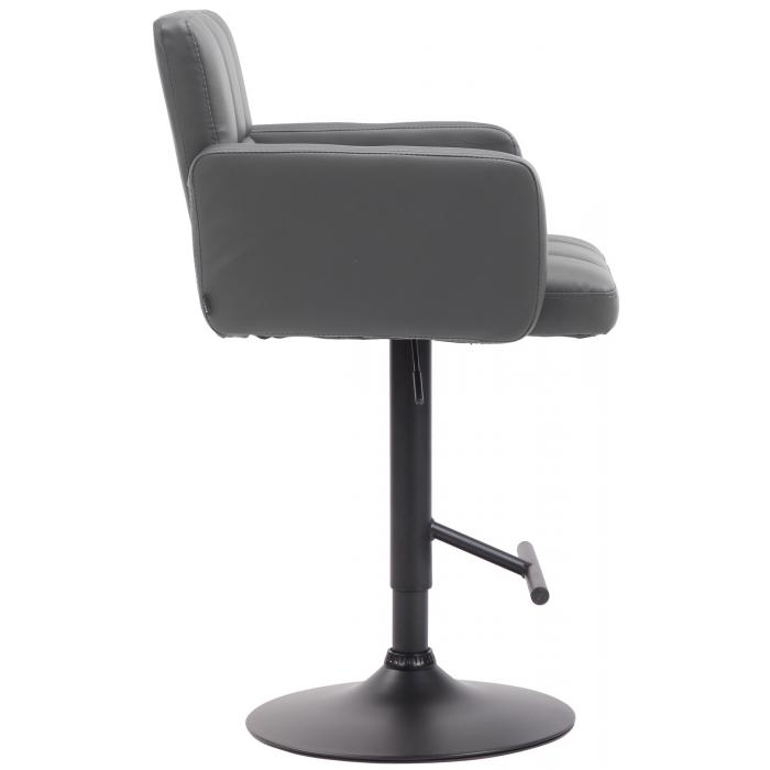 Barhocker HLO-CP69 schwarz ~ grau