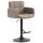 Barhocker HLO-CP69, Stoff schwarz ~ taupe