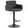 Barhocker HLO-CP69, Stoff schwarz ~ dunkelgrau Barhocker HLO-CP69, Stoff schwarz ~ dunkelgrau