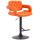 Barhocker HLO-CP15 schwarz ~ orange