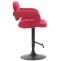 Barhocker HLO-CP15 STOFF schwarz ~ rot