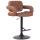 Barhocker HLO-CP15 schwarz ~ cognac