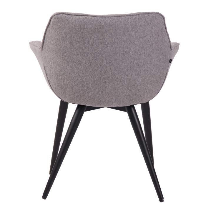 Esszimmerstuhl HLO-CP75 Stoff ~ grau