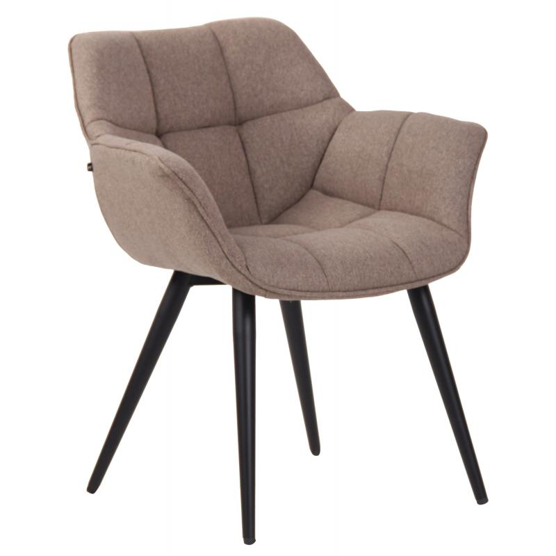 Esszimmerstuhl HLO-CP75 Stoff ~ taupe