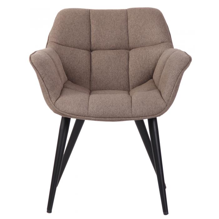 Esszimmerstuhl HLO-CP75 Stoff ~ taupe