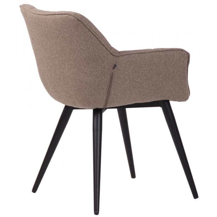Esszimmerstuhl HLO-CP75 Stoff ~ taupe