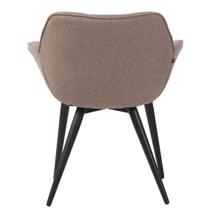 Esszimmerstuhl HLO-CP75 Stoff ~ taupe