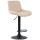 Barhocker HLO-CP68 Kunstleder schwarz ~ creme