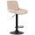 Barhocker HLO-CP68 Kunstleder schwarz ~ creme