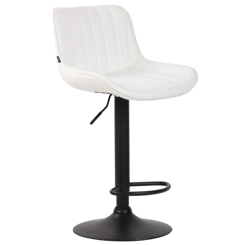 Barhocker HLO-CP68 Kunstleder schwarz ~ wei