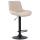 Barhocker HLO-CP68 Stoff schwarz ~ creme